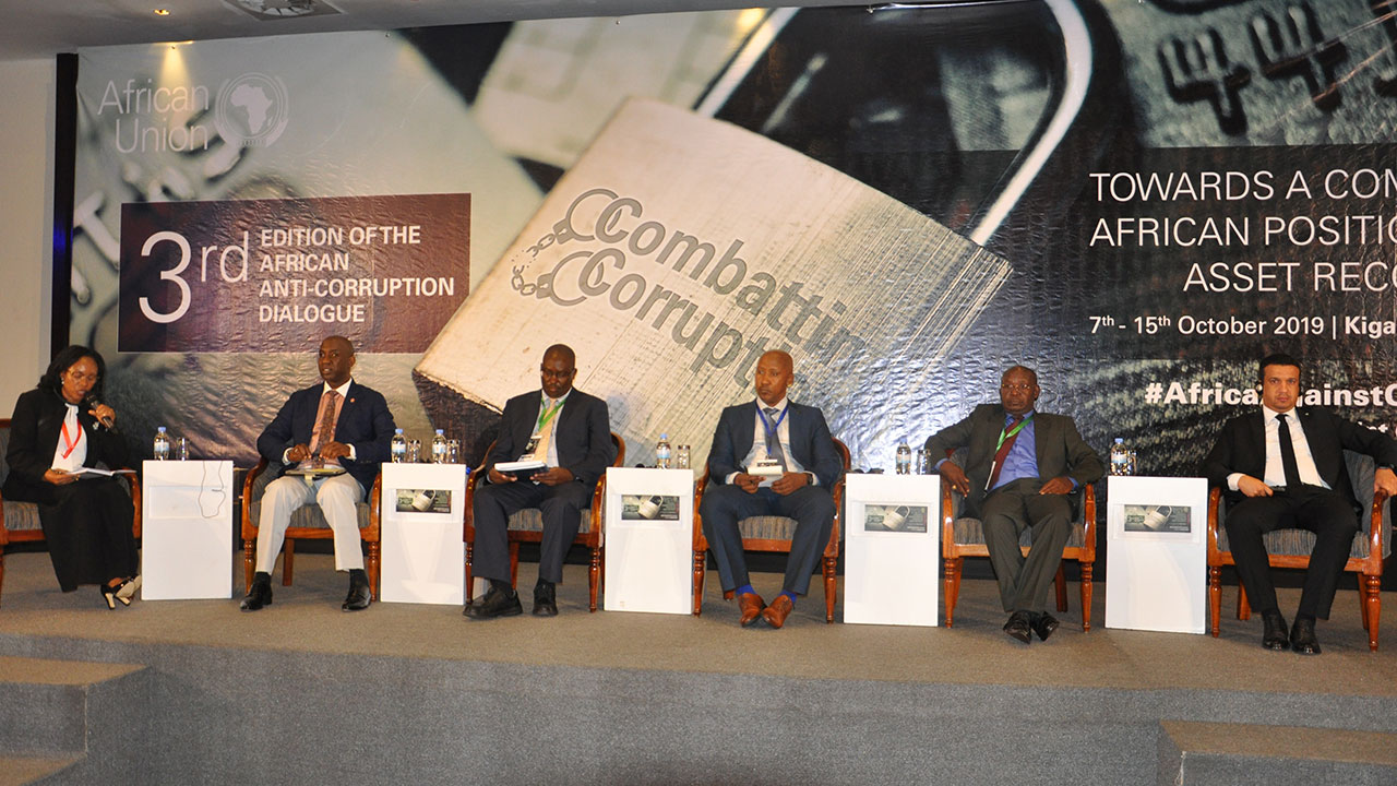 Panelists during the third edition of the dialogue on anti corruption